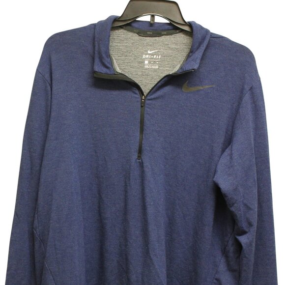 Nike Activewear Top Men's XL Blue Heather Dri-FIT Polyester - Picture 1 of 9